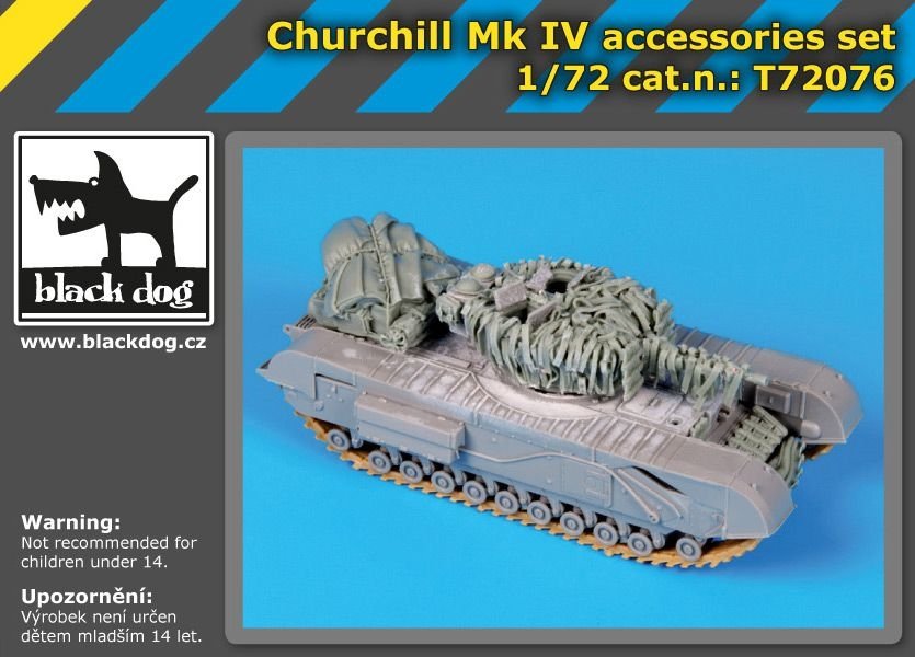 Maquette Black Dog T72076 Churchill Mk IV pour Dragon au 1/72 – immagine 3