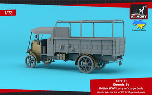 Armory Models 72101 Dennis 3t Lorry, British WWI lorry w/ flatbed cargo body 1/72