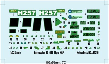 Hobby Boss 87210 French Army Eurocopter EC-665 Tiger HAP 1/72 – zdjęcie 2