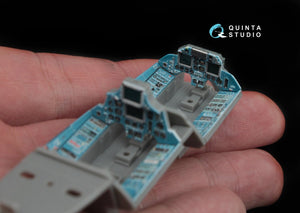 Intérieur imprimé en 3D et coloré sur papier décalcomanie Quinta Studio QD48047 Su-30MKK (pour kit HobbyBoss) 1/48 – image 6