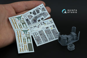 Intérieur imprimé en 3D et coloré sur papier décalcomanie (Italeri) de la Quinta Studio QD+32229 Tornado IDS (avec pièces en résine imprimées en 3D) à l&amp;#39;échelle 1/32 – immagine 2