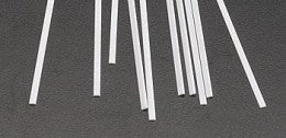 Plastruct 90723 ROD 0,5 mm x 1,5 mm - 250 mm (Styrène blanc) / 10 pièces.