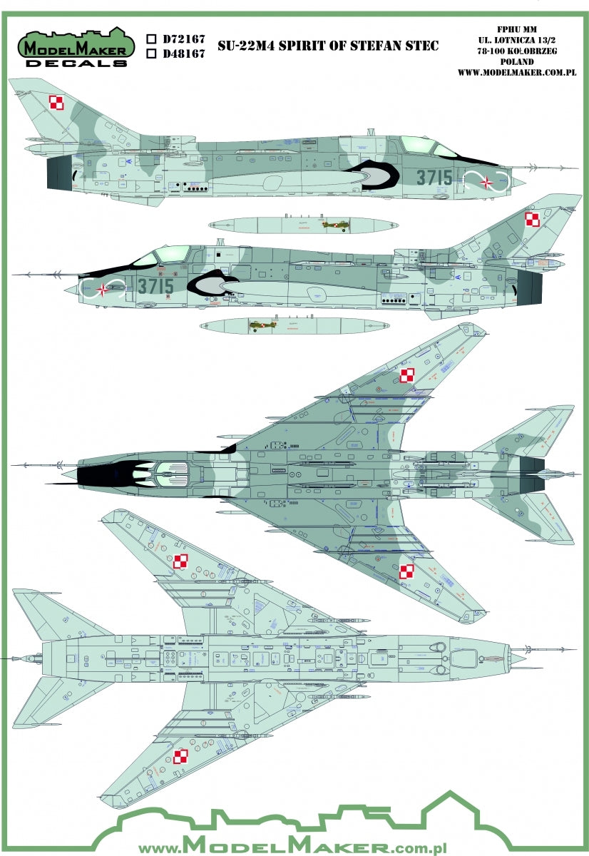 ModelMaker Decals D48167 Su-22M4 Esprit de Stefan Stec 1/48