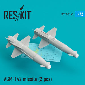 RESKIT RS72-0145 MISSILES AGM-142 (2 PIÈCES) 1/72