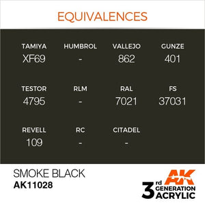 AK Interactive AK11028 Noir fumé 17 ml – image 3