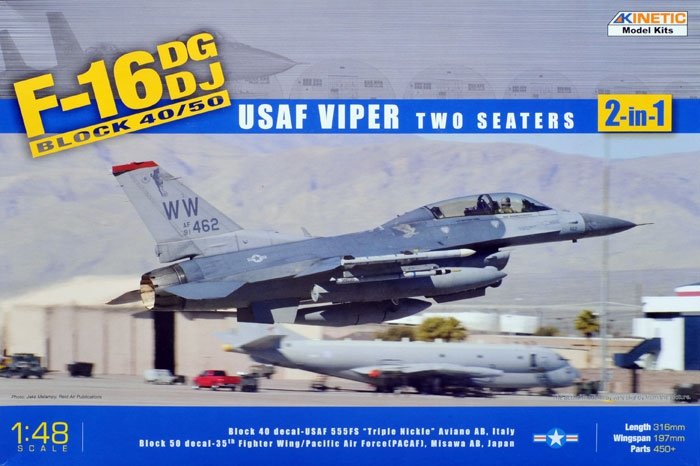 Kinetic K48005 F-16D Block 50 - USAF Viper 2 places 1/48