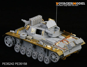 Voyager modèle PE35242 seconde guerre mondiale allemand Pz.Kpfw.III Ausf.N spz.Abt 501 Afrika pour DRAGON 6431 1/35 – imagen 4