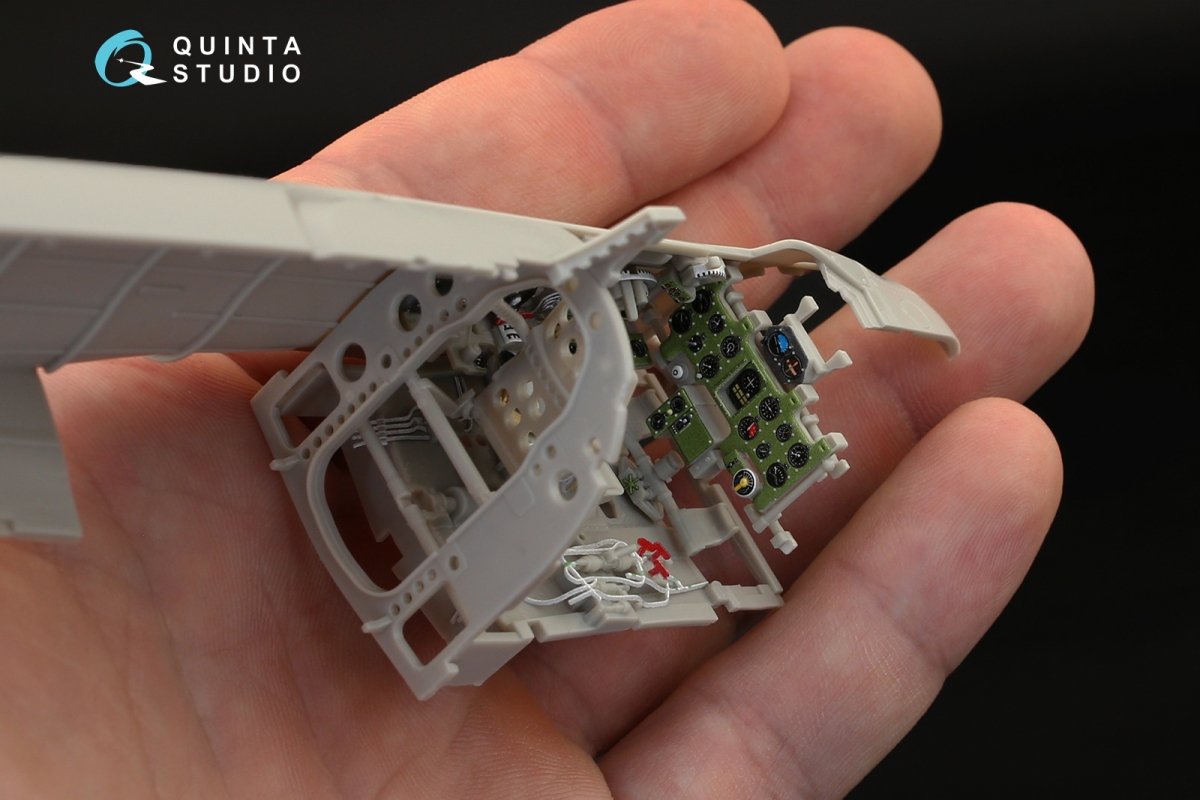 Intérieur imprimé en 3D et coloré sur papier décalcomanie Quinta Studio QD32026 A6M5 (prod. Mitsubishi) 1/32 – image 5