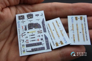 Intérieur imprimé en 3D et coloré sur papier décalcomanie Quinta Studio QD48163 Me 262B-1a/U1 (pour kit HobbyBoss) 1/48 – Bild 2