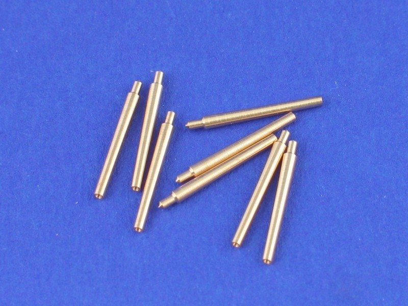 Aber 1/700L-02 Jeu de 8 canons courts de 380 mm pour tourelles avec protections anti-explosion, navires Richelieu, Jean Bart 1/700
