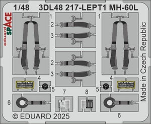 Eduard 3DL48217 MH-60L SPACE ICM 1/48 – image 4