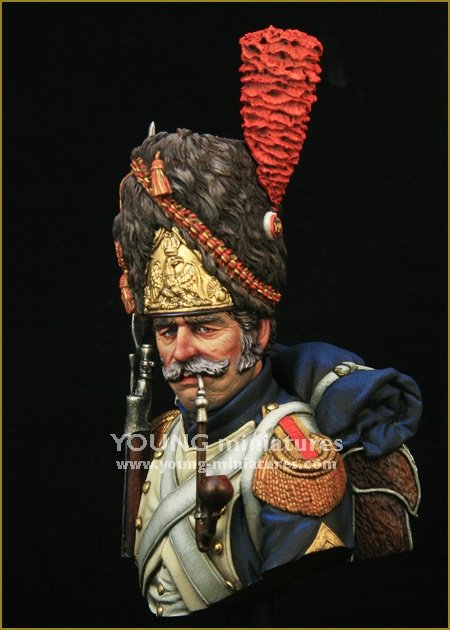 Young Miniatures YH1847 Grenadiers français de la Garde impériale 1/10 – imagen 2
