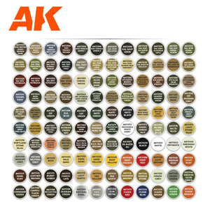 AK Interactive AK11705 LES 120 MEILLEURES COULEURS POUR VÉHICULES AFV – immagine 2