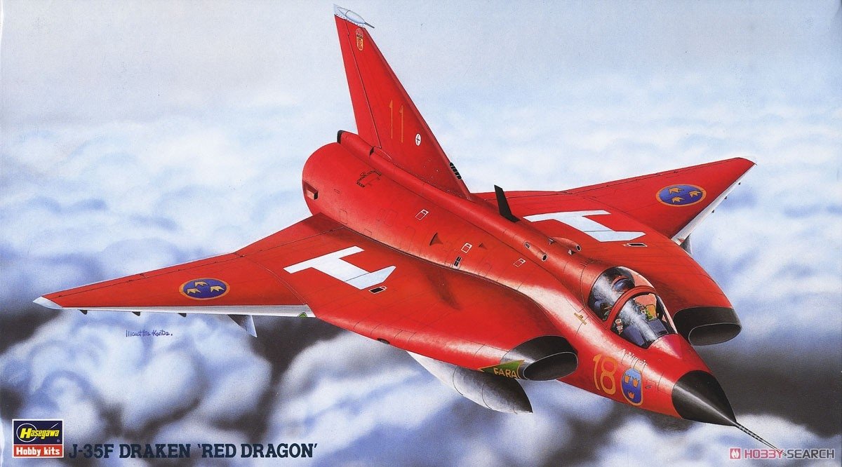 Hasegawa BP101 (51461) J-35F Draken « Red Dragon » 1/72