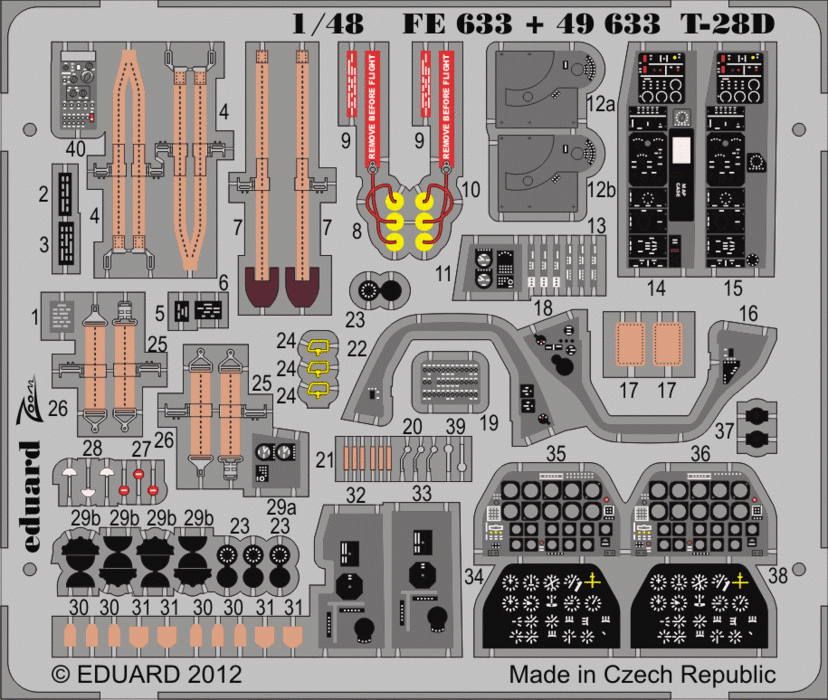 Eduard FE633 T-28D SA RODEN 1/48