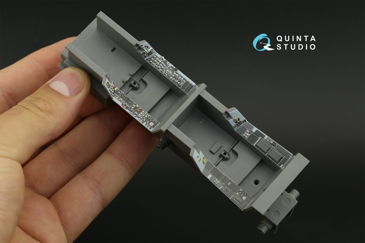 Quinta Studio QDS-32147 F/A-18B Early Intérieur imprimé en 3D et coloré sur papier décalcomanie (Academy) (Petite version) 1/32  – image 11