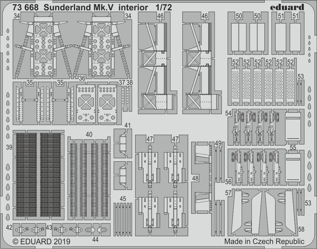 Eduard 73668 Sunderland Mk. V intérieur 1/72 SPECIAL HOBBY – image 2