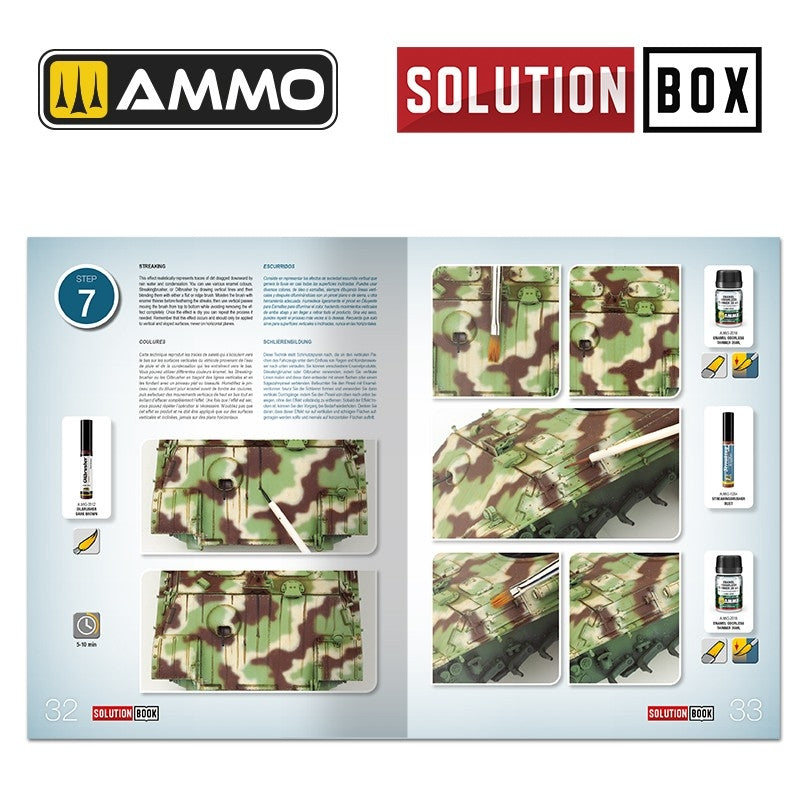 Ammo of Mig 6529 SOLUTION BOOK 23 - Comment peindre les véhicules allemands de fin de guerre de la Seconde Guerre mondiale (Livre multilingue)  – immagine 7