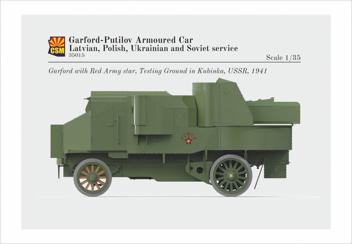 Copper State Models 35015 Voiture blindée Garford-Putilov, service letton, polonais, ukrainien, soviétique, échelle 1/35 – image 2