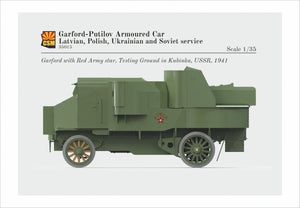 Copper State Models 35015 Voiture blindée Garford-Putilov, service letton, polonais, ukrainien, soviétique, échelle 1/35 – image 2