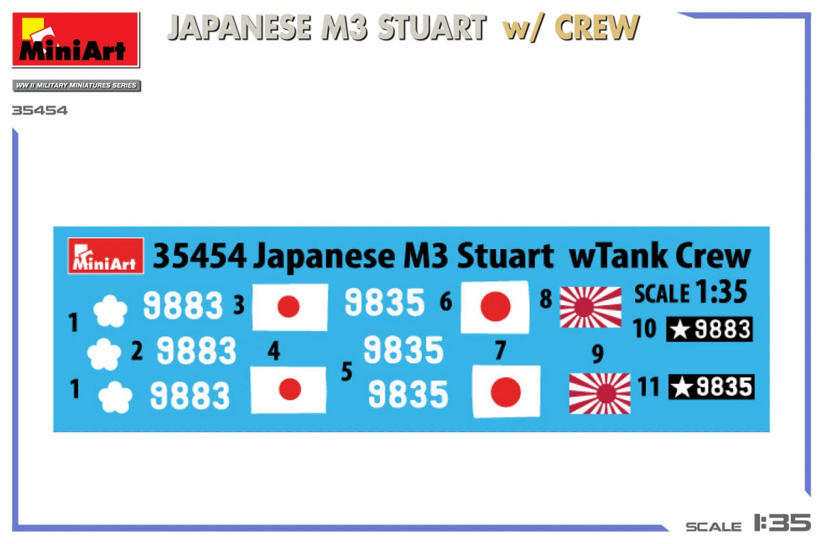 Miniart 35454 M3 STUART JAPONAIS avec équipage 1/35 – image 2