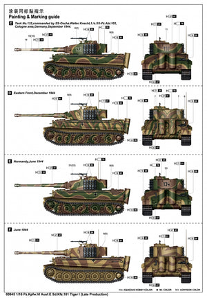 Trumpeter 00945 Pz.Kpfw.VI Ausf.E Sd.Kfz. 181 Tigre I Production Tardive 1/16 – Bild 18