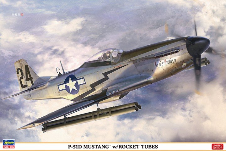 Hasegawa 08244 P-51D Mustang avec tubes lance-roquettes 1/32 