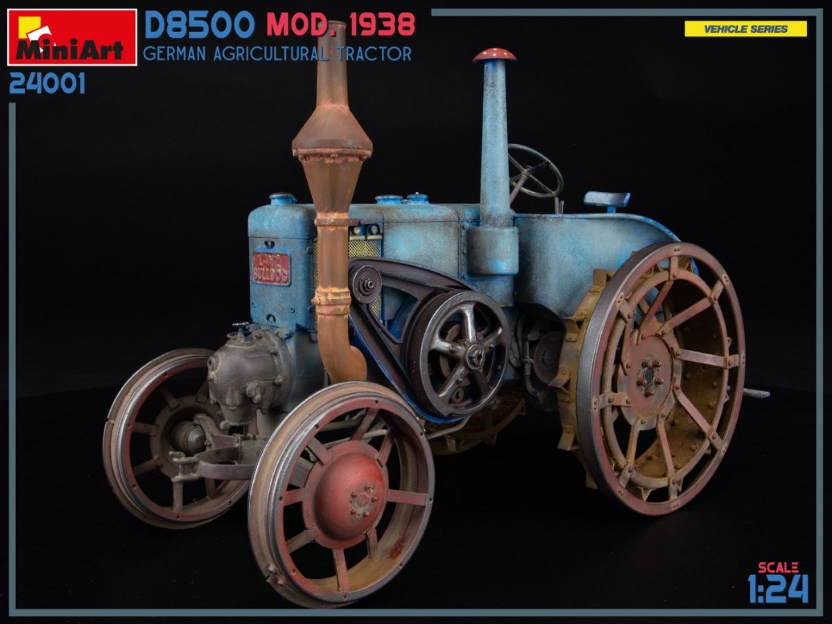 MiniArt 24001 Tracteur agricole allemand D8500 modèle 1938, échelle 1/24 – Bild 15