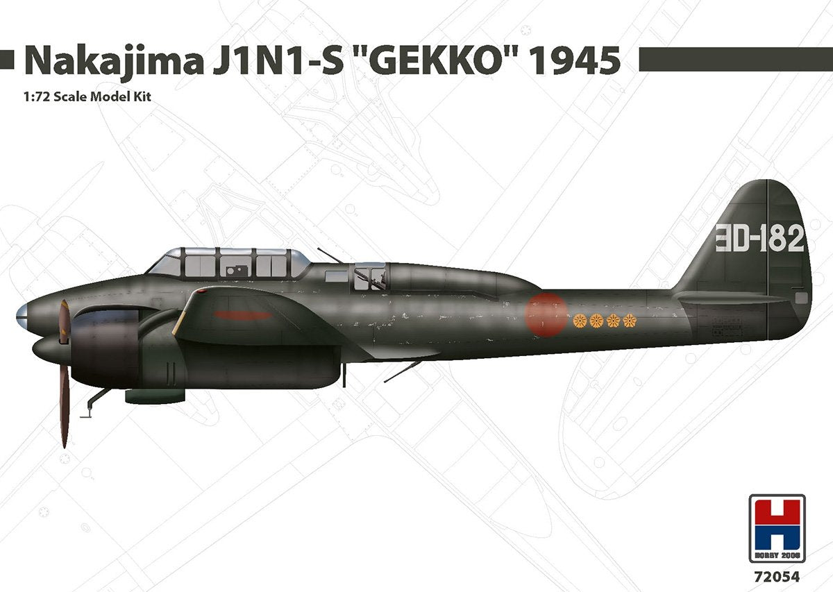 Hobby 2000 72054 Nakajima J1N1-S "GEKKO" 1945 (FUJIMI + CARTOGRAF) 1/72