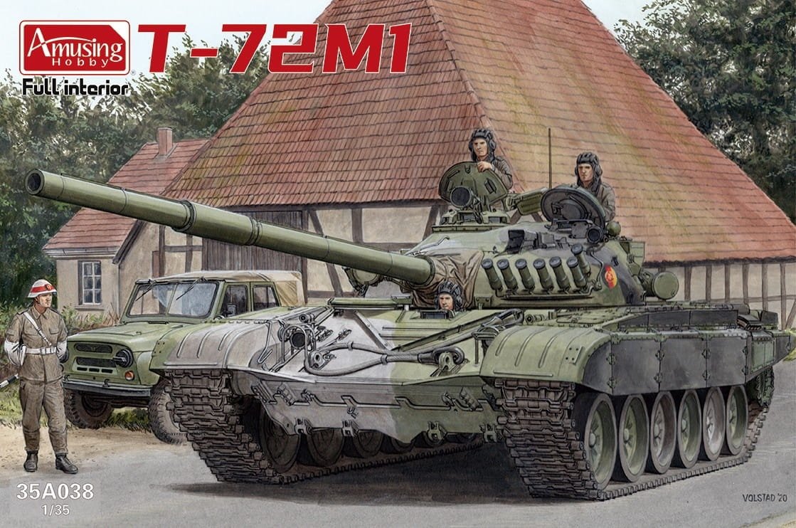 Maquette amusante T-72M1 35A038 avec intérieur complet, échelle 1/35
