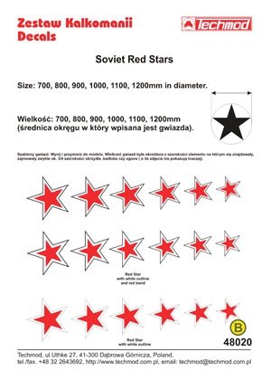 Techmod 48020 - Étoiles rouges soviétiques Seconde Guerre mondiale (1/48) – image 2