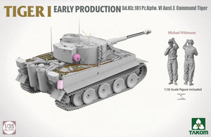 Takom 2195 TIGER I EARLY-PRODUCTION Sd.Kfz.181 Pz.Kpfw.VI Ausf.E Command Tiger 1/35 – zdjęcie 6