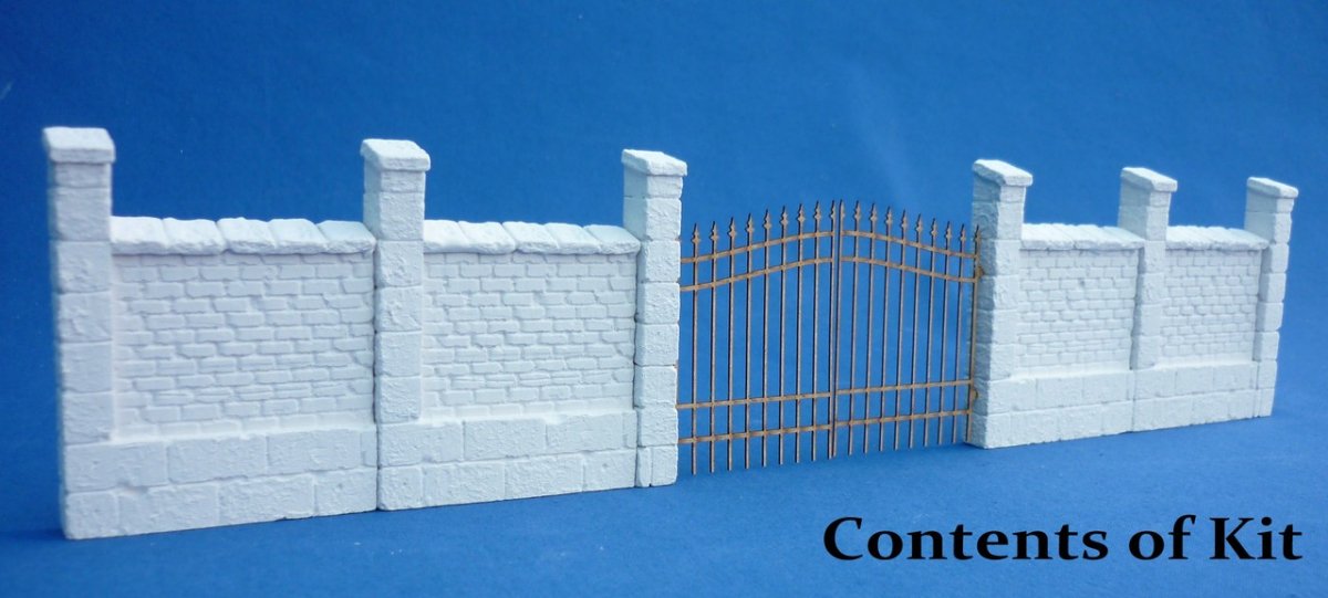 RT-Diorama 35230 Clôture en fer forgé avec mur de briques 1/35 – image 2