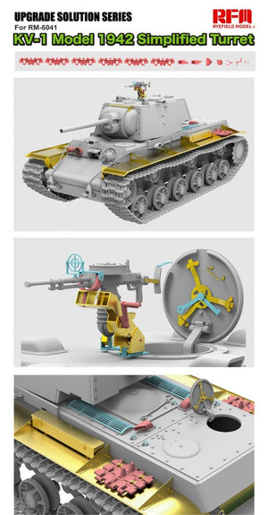 Maquette Rye Field 2036 KV-1 Modèle 1942 Tourelle simplifiée - Solution de modernisation 1/35  – image 3