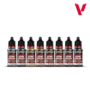 Vallejo 72303 Game Color Set - Metallic Colors - for Fantasy and Wargames figures 8x 18ml