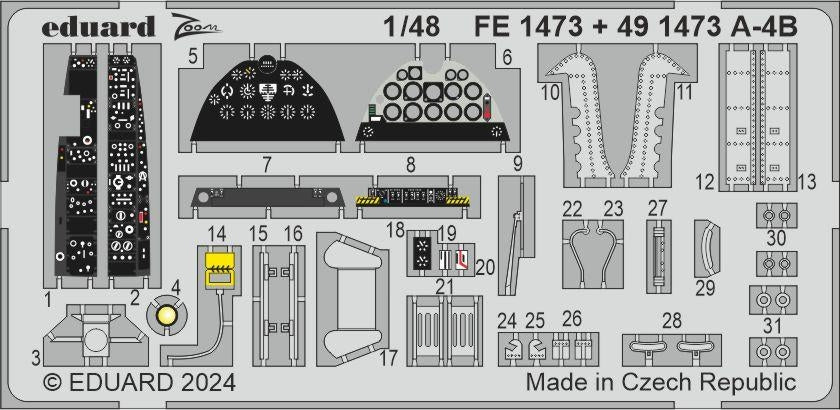 Eduard BIG49431 A-4B HOBBY 2000, HASEGAWA 1/48 – Bild 5