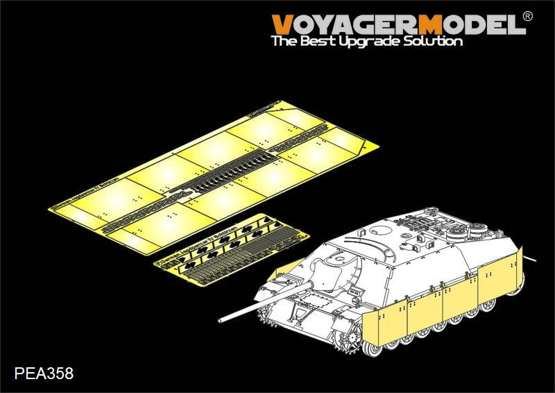 Voyager modèle PEA358 WWII allemand Jagdpanzer IV Schurzen (pour TAMIYA) 1/35