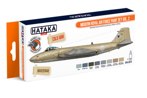 Hataka HTK-CS73 ORANGE LINE – Coffret de peinture moderne Royal Air Force vol. 2, 8 x 17 ml