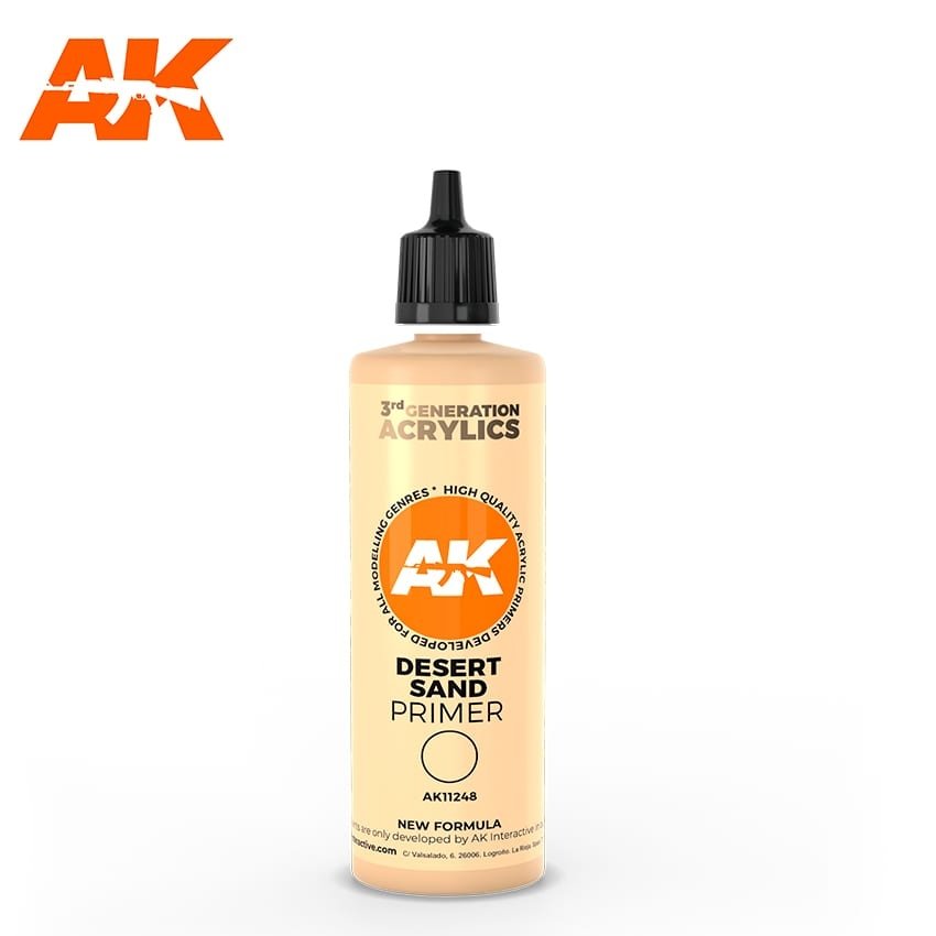 AK Interactive AK 11248 Apprêt de surface sable du désert 100 ml