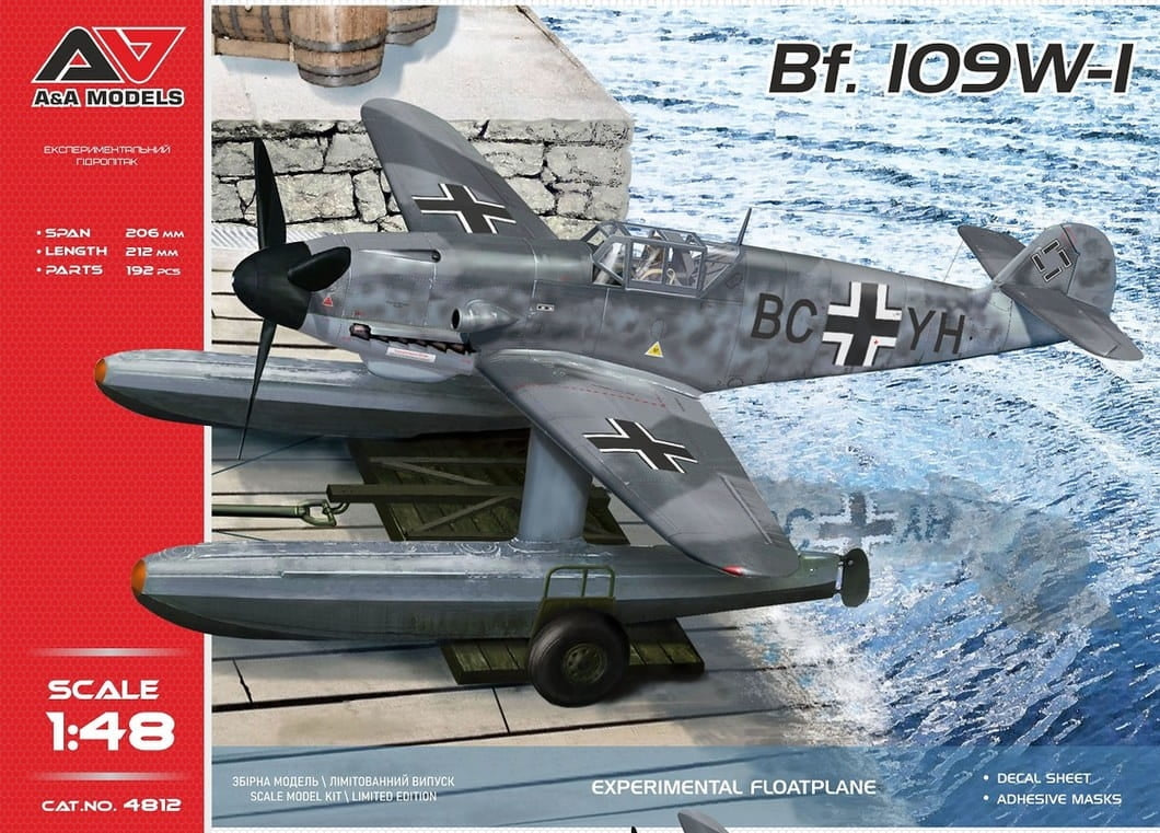 A&A Models 4813 Bf 109W-I Experimental Floatplane 1/48
