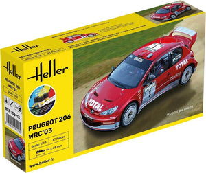 Heller 56113 Peugeot 206 WRC &amp;#39;03 - Kit de démarrage 1/43