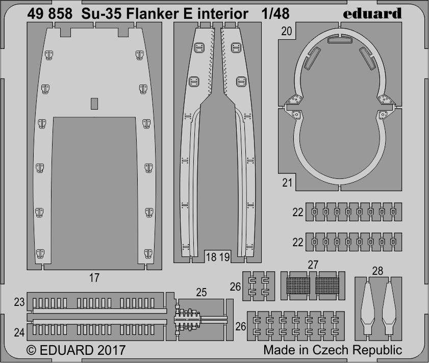 Intérieur du Su-35 Flanker E d&amp;#39;Eduard 49858 KITTY HAWK au 1/48 – Bild 2