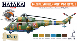 Hataka HTK-CS116 Kit de peinture polonais AF / Army Helicopters vol. 1 6x17ml – image 2