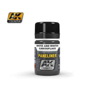 AK Interactive AK2074 PANELINER POUR BLANC ET CAMOUFLAGE D&amp;#39;HIVER 35 ml