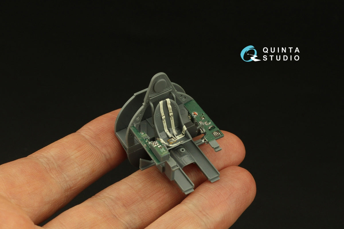 Intérieur imprimé en 3D et coloré sur papier décalcomanie Quinta Studio QD48403 F4F-4 Wildcat (Eduard) 1/48 – image 6