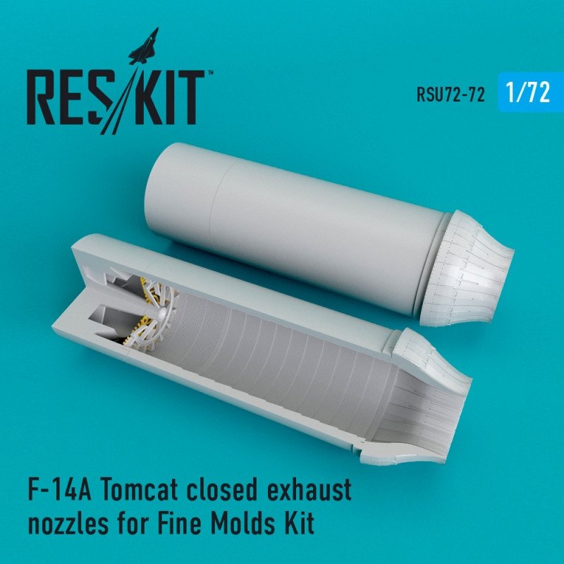 RESKIT RSU72-0072 Buses d'échappement fermées pour F-14A Tomcat (Fine Molds 1/72)