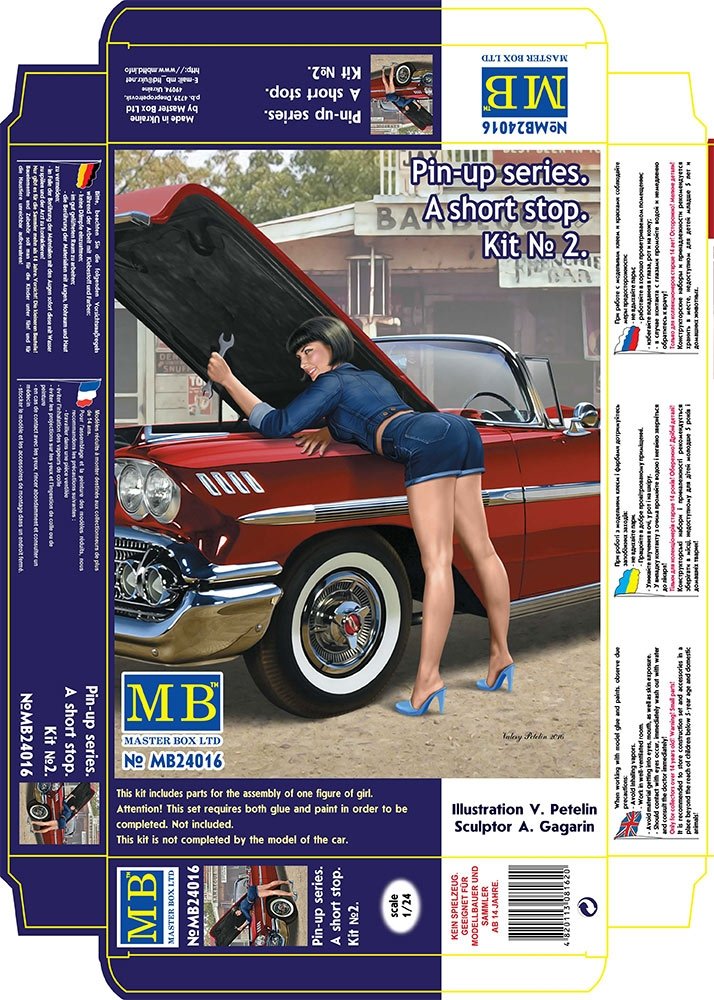 Master Box 24016 Série Pin-up. « Une courte halte ». Kit n° 2 1/24 – image 3