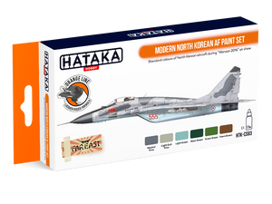 Hataka HTK-CS93 Ensemble de peinture AF nord-coréen moderne (6x17ml)