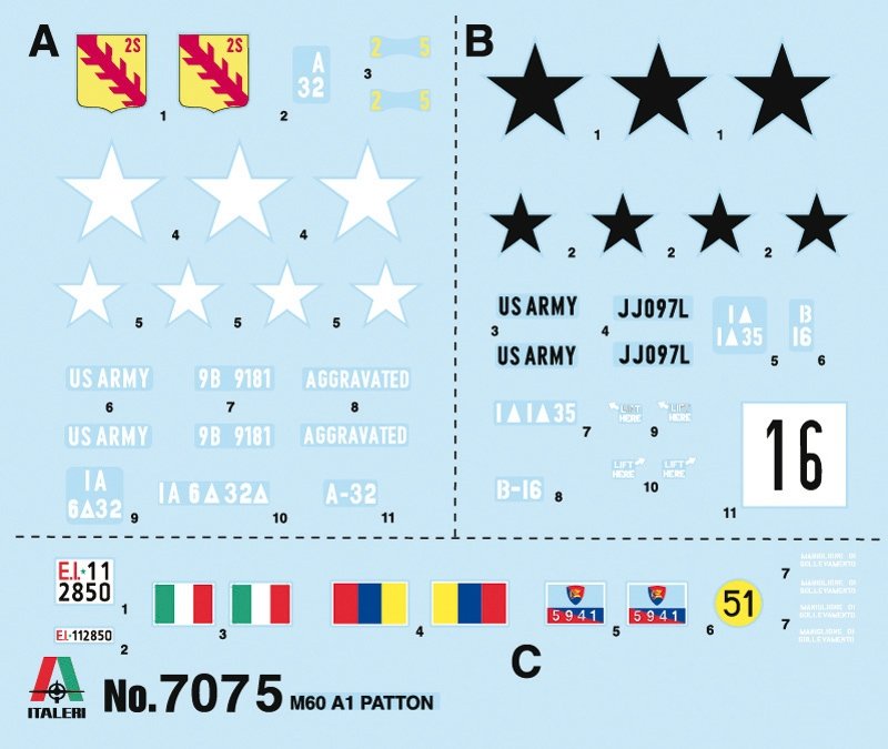 Italeri 7075 M60A1 1/72 – imagen 2