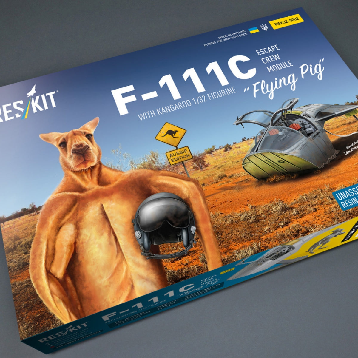 RESKIT RSK32-0002 F-111С "Pig" Escape Pod (Crew Module) Royal Australian Air Force - resin model kit 1/32